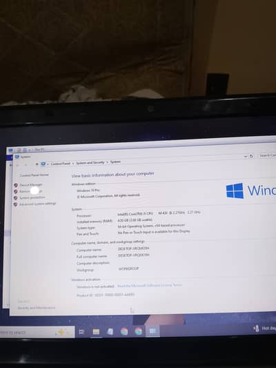 Gateway MS2288 / NV59 Laptop – Core i5 1st Gen – 4GB RAM – Windows 10