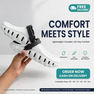 Men's Comfortable EVA Clogs – Soft, Lightweight & Anti-Slip