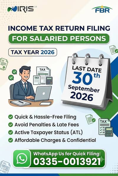 Be a Tax Filer @ 03350013921