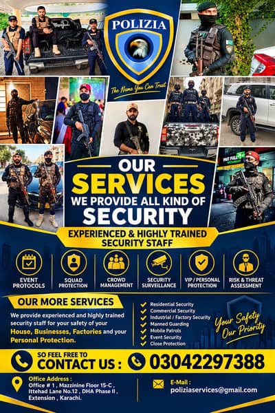 Securit, Guard, Personal Guard, Protocol, Events, and Body Guards