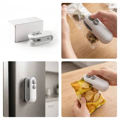 Mini Bag Sealing Machine - Portable Heat Sealer - Battery Operated -
