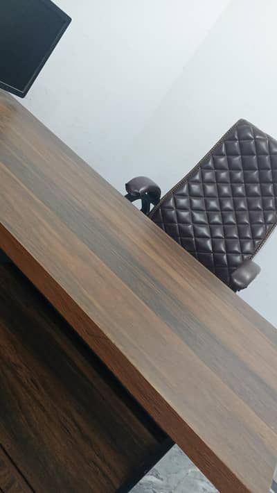 Executive Table with CEO Chair with foot rest | urgent Sale