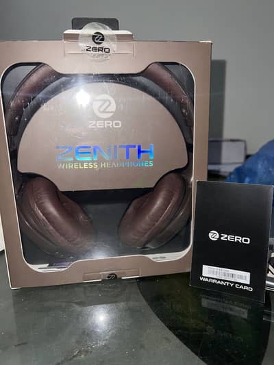 Zenith wireless headphones by zero orignal with warranty card