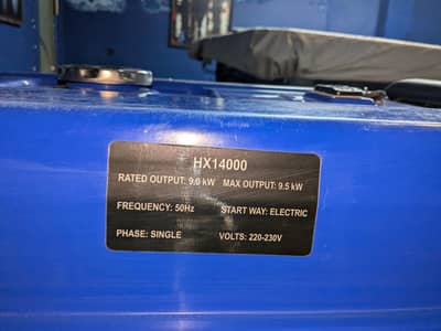 Hyundai Gasoline Generator 9.5KW (HX14000)