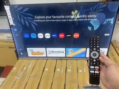 43 INCH QLED. ANDROID LATEST MODEL. WITH WARRAY. CALL. O322-I257237