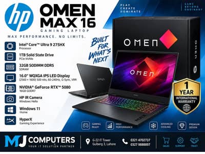 Hp Omen Max 16” Laptop Ultra 9 Gaming Laptop Rtx 5080