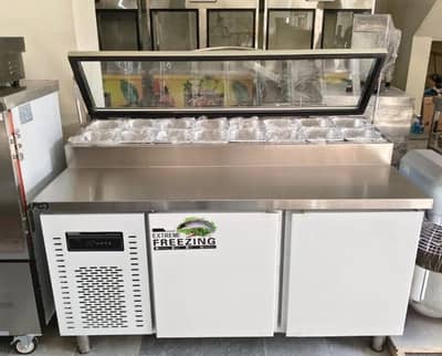 Pizza perp tabal with bowl colling imported/ pizza oven / dough mixer