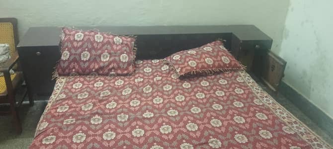 double bed with mattress for sale