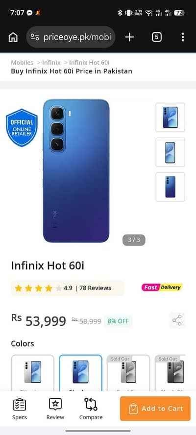 Infinix hot 60i