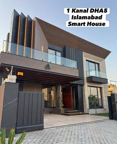 Dha 5   1 kanal ultra luxurious semi furnished house for sale at a prime location of Dha .