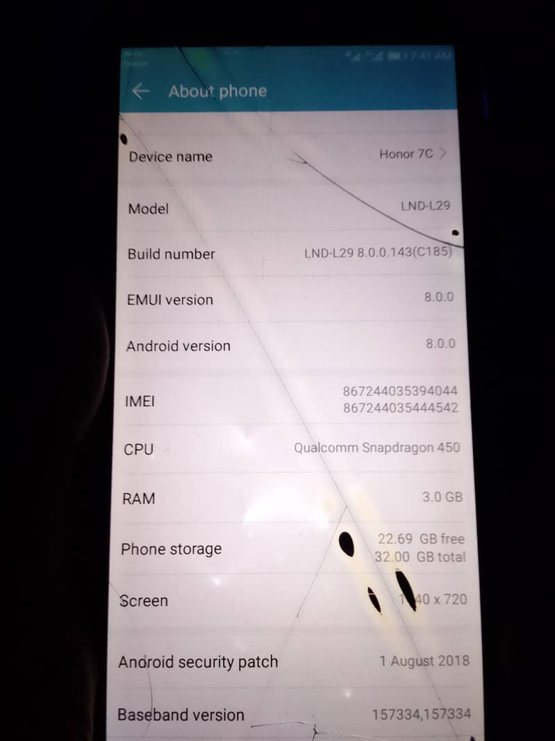 Honor 7C 0