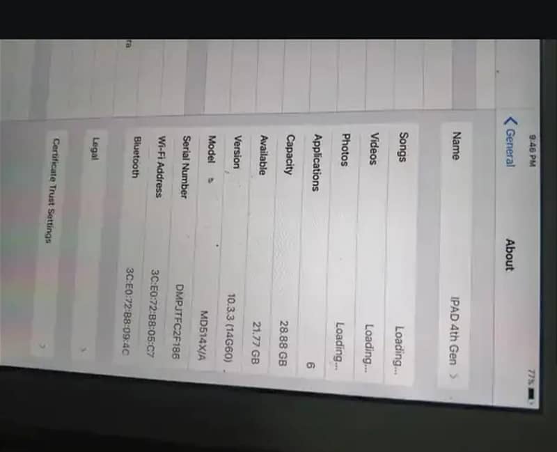 IPAD 4TH GENERATION 7