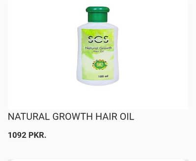 Natural growth hair oil