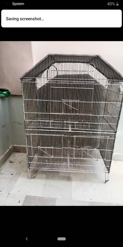 birds cages  3 partion for sale