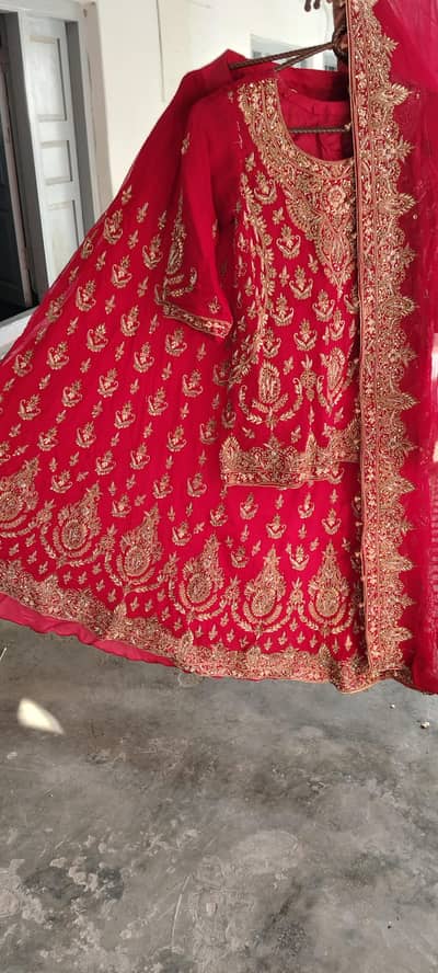 rich red bridal lehenga for sale