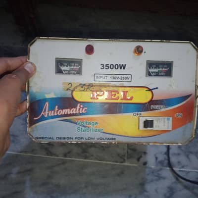 PEL 3500W Automatic Voltage Stabilizer – For Sale“.      Untested