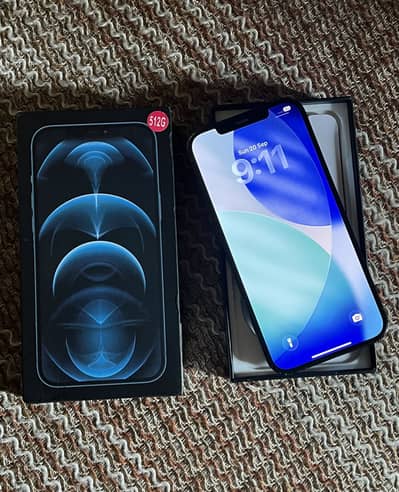 Iphone 12 pro max 512gb factory unlock with box no any fault urgentsal