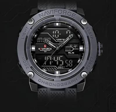 Naviforce NF-7114 Chronograph only Black Color