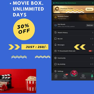 movie box unlimited days in very less price