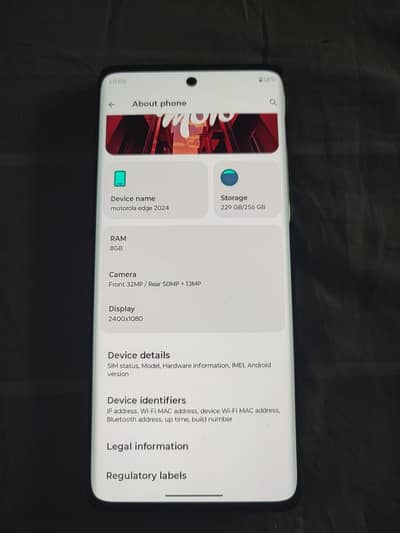 Moto Edge 2024 Sim locked