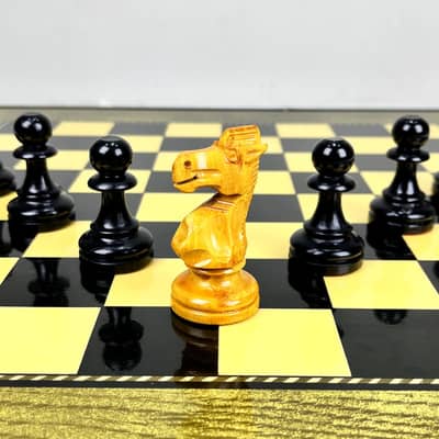 1960s Rare Lardy Handcrafted French Chess Set | Staunton Size No. 5