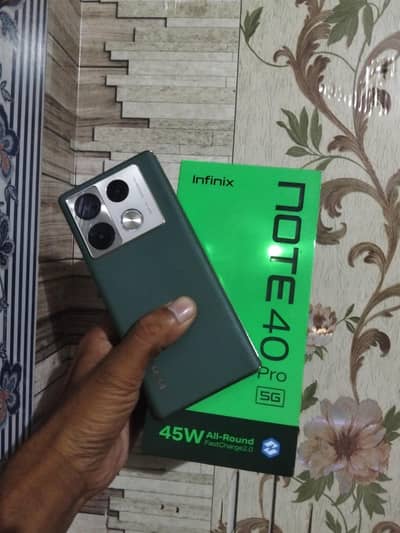 Infinix Note 40 Pro 5g 256 gb full box 03188261350