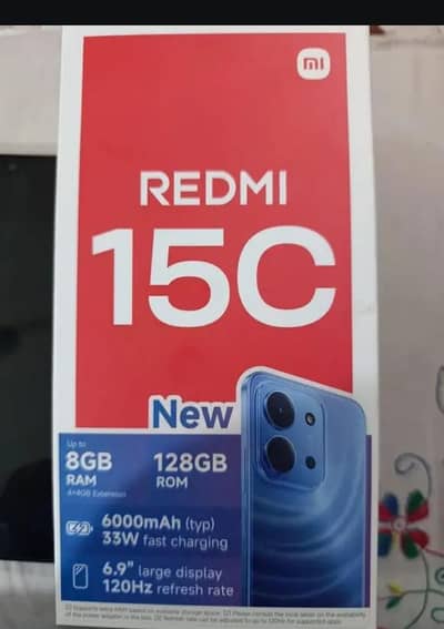 Redmi 15c 6+6 128 only one month use