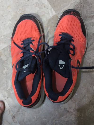 head racket Sports Shoes – Orange & Black – like ne Condition