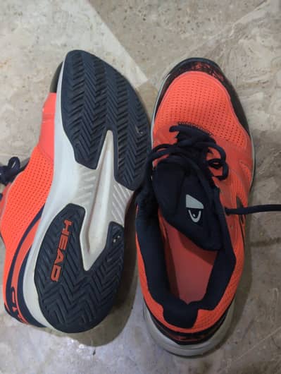 head racket Sports Shoes – Orange & Black – like ne Condition