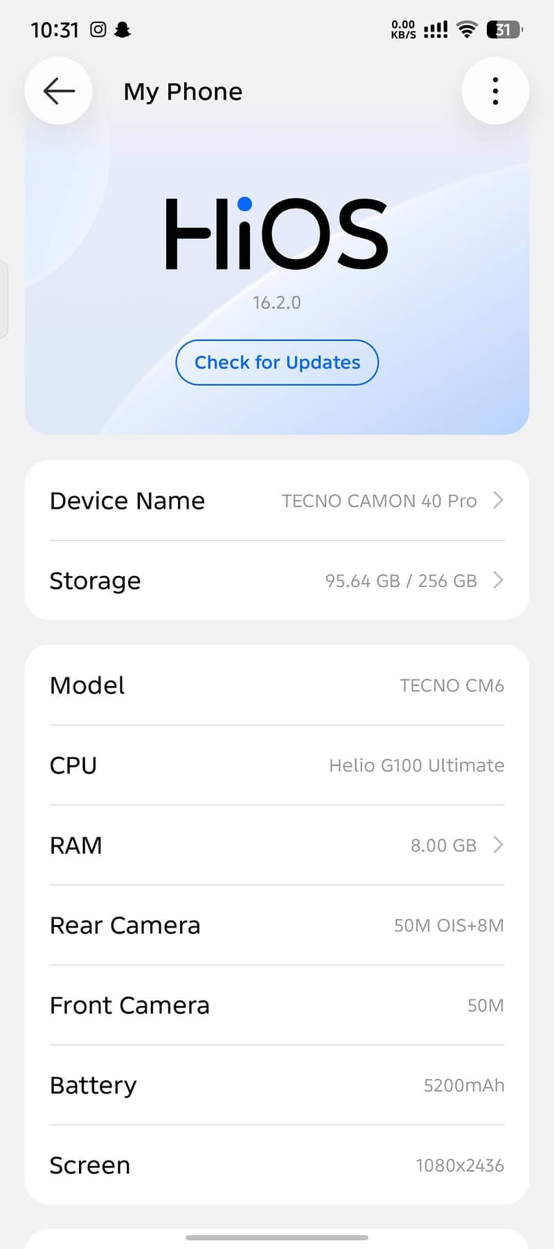 Tecno CAMON 40 Pro 2