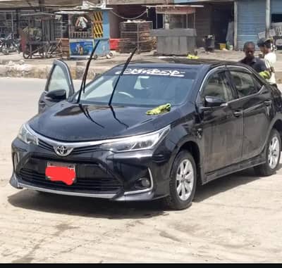 Toyota Corolla GLI 2014 Reguster 2015 new shape X Bumper
