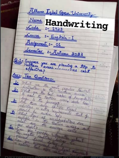 Allama Iqbal University assignments