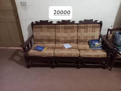 1 bed with dressing table and 2 ,5 seater sofa sets