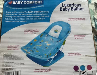 Baby Comfort luxurious Baby Bather with cushion, adjustable recline