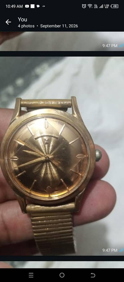favour leuba  gold watch