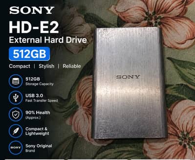 Sony Extrnal Hard Drive Sony 512GB External Hard Drive | USB 3.0 |