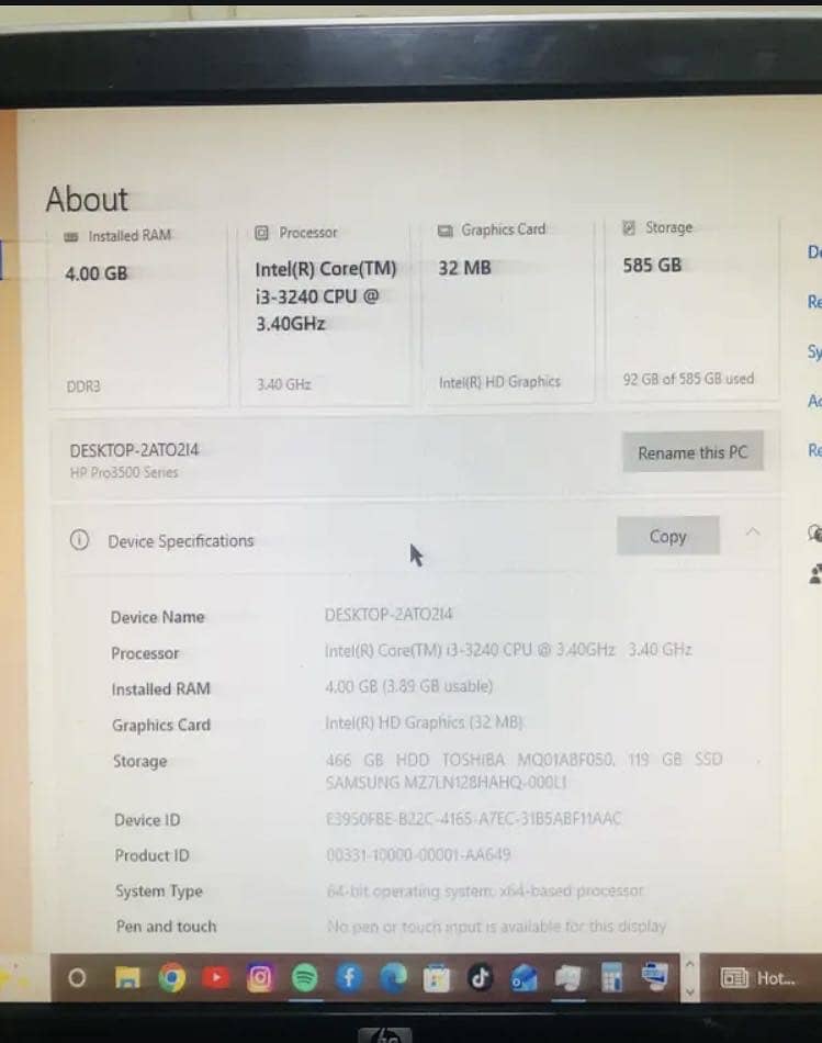 Hp Desktop 1