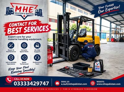 Forklift Repair Maintenance & Spare Parts Service Karachi MHE Solution