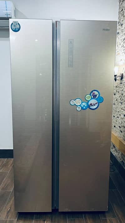 Haier full size double door refrigerator