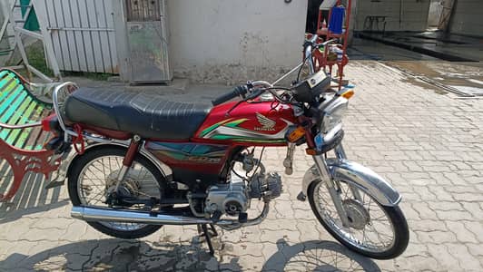 neat and clean Honda CD 70 2022 model