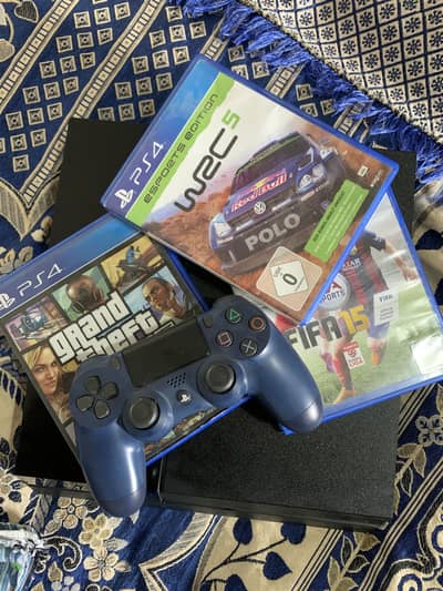 PS4 Fat 500GB Original + 1 Controller + 3 Games - Sargodha