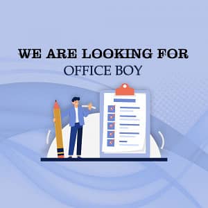 Hiring Office Boy in Bahria Town Lahore