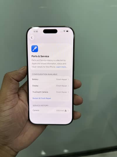 16 pro 256/gb non PTA HK model front and back camera not working
