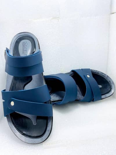 premium blue colour sendle and chappal adjustable and premium quality