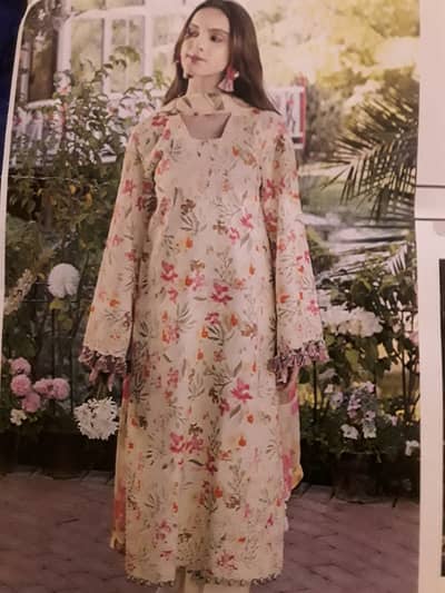 3 Piece Lawn Suit- Saira Shakira Brand