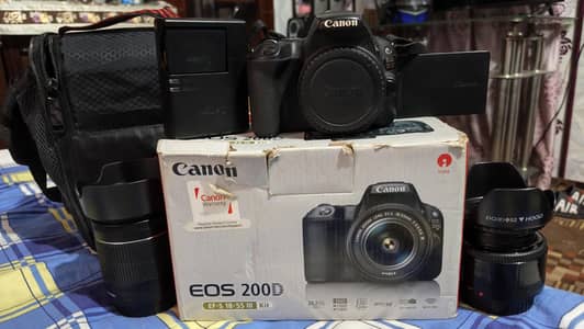 Canon 200D (Home used) with Original Box
