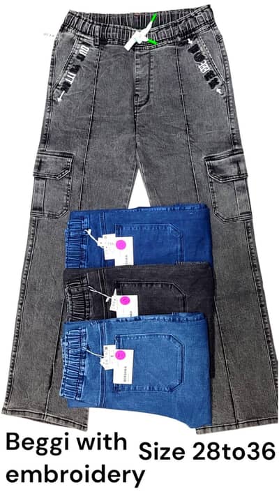 Beggy Jeans Pockets trousers Unisex