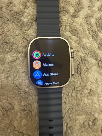 Apple watch ultra 3 Natural Titanium blue ocean band LLA