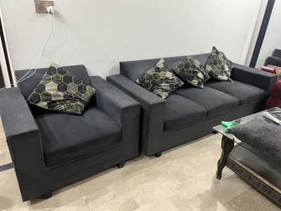 3 2 1 sofa set in grey colour