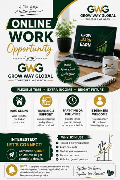 Online Work From Home For Female Students & Housewives